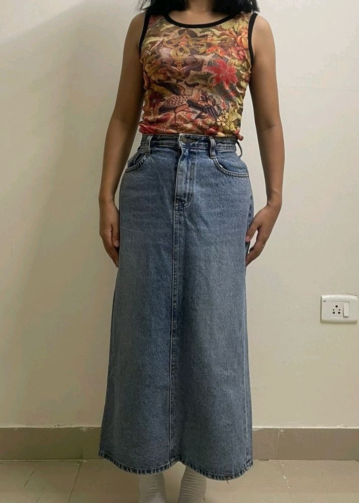 A Denim Skirt