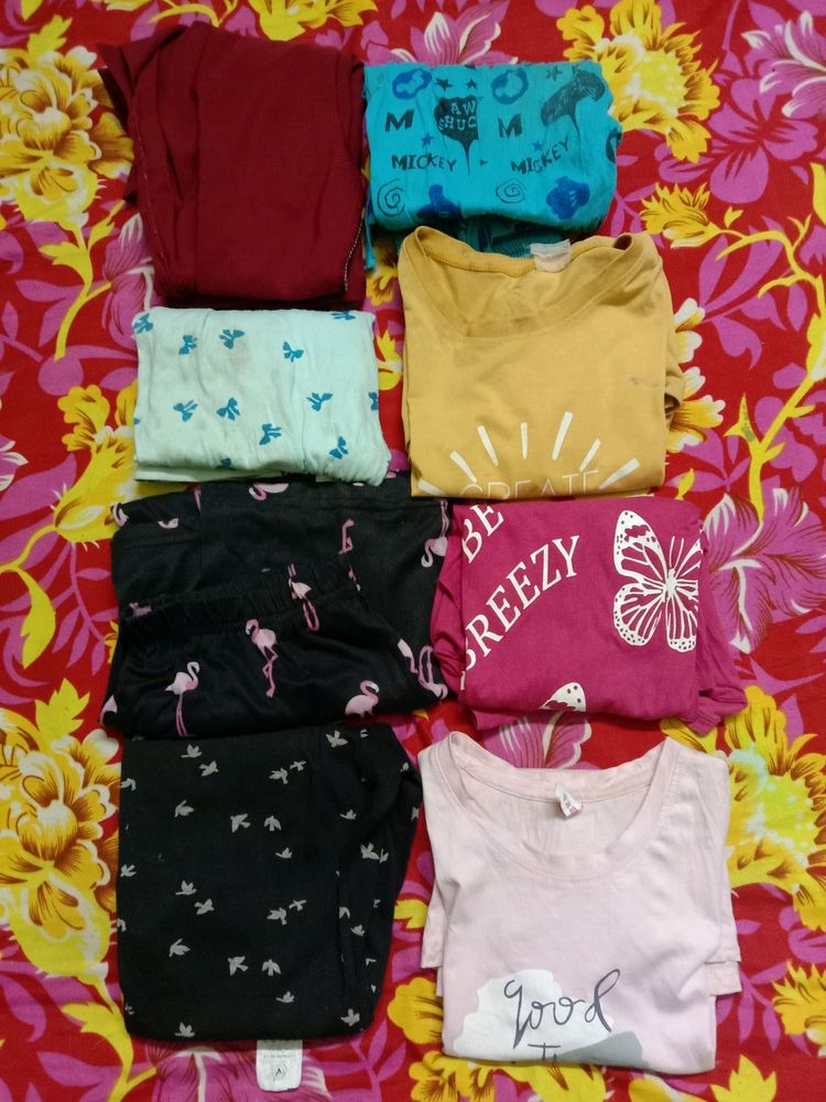 Women Daily Wear T Shirts And Pants.