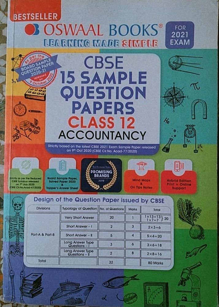 Class 12 Accountancy Oswaal Past Question Papers