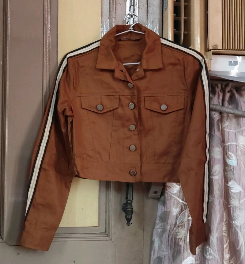 Brown Coloured Jacket For Women