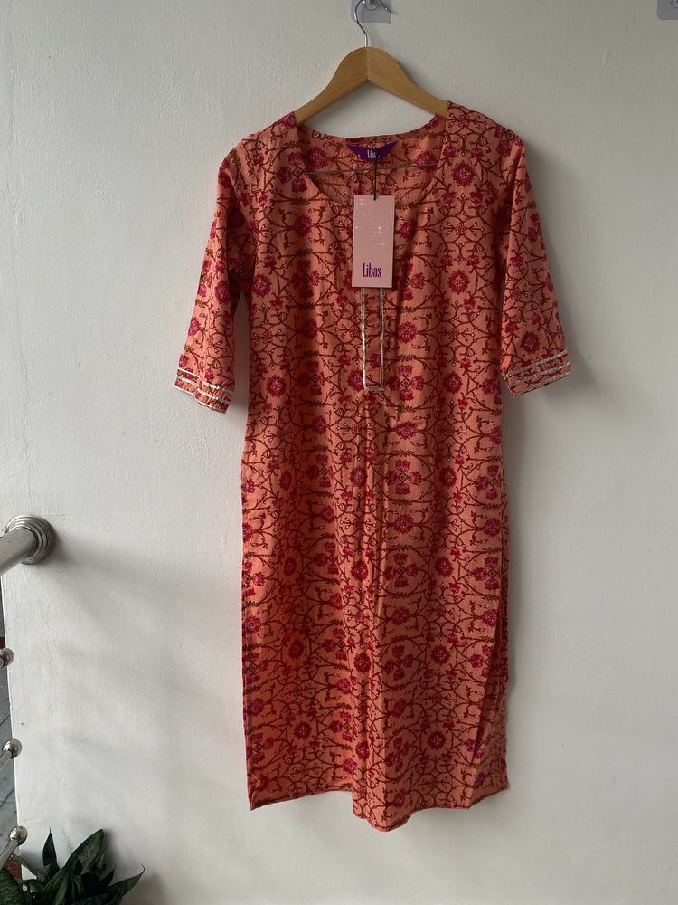 Libas Peach Kurta