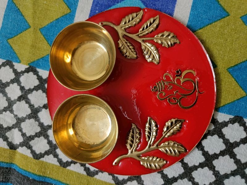 Combo Pooja Thali Resin Art