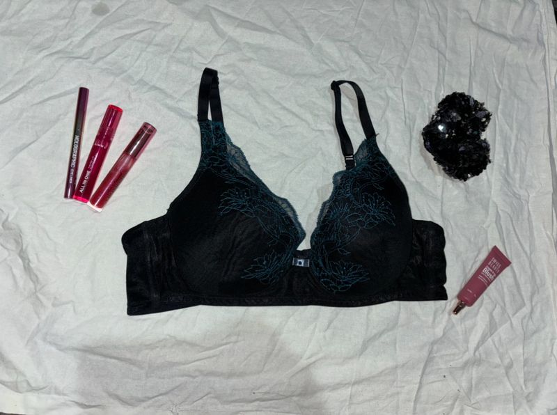 Black Lace Bra