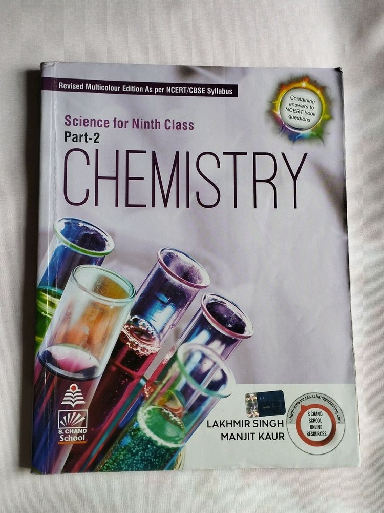 Chemical Book From S. Chand For Class 9