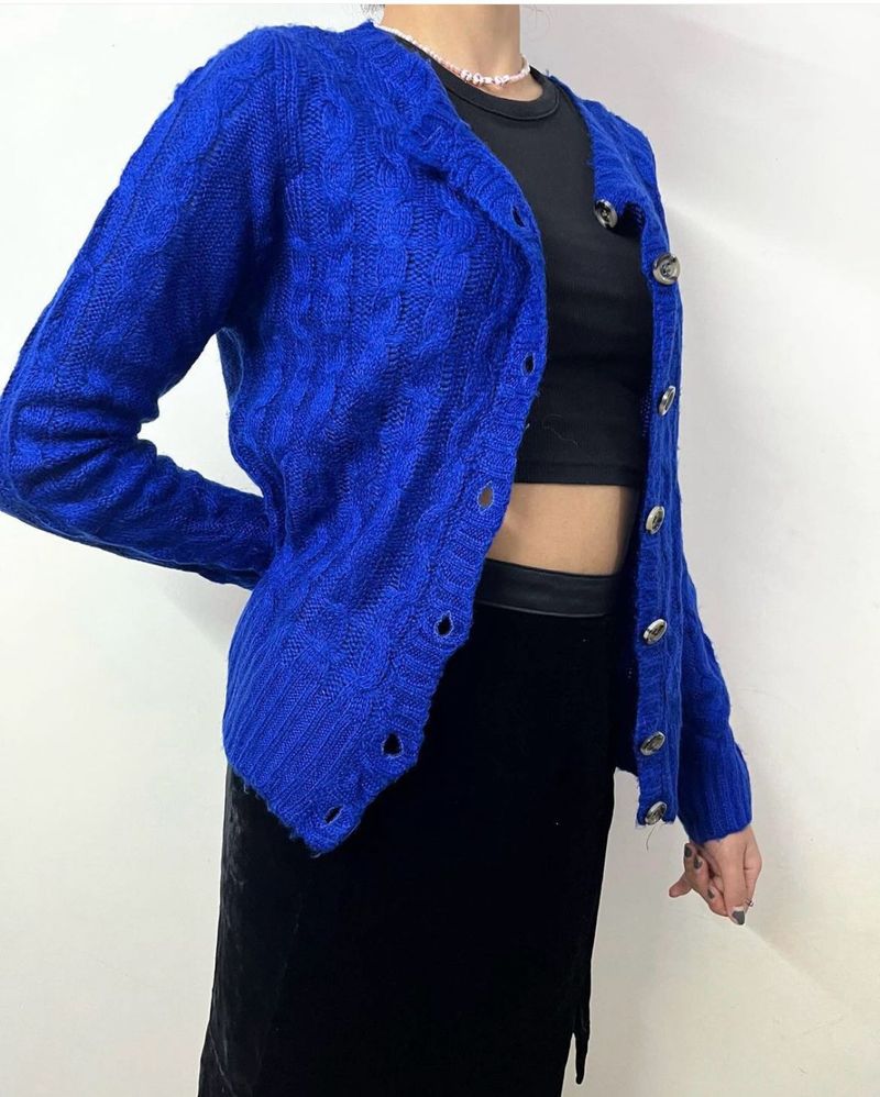 Dark Blue Cardigan