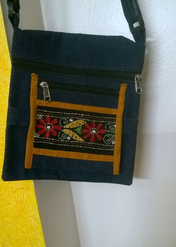 Denim Sling Bag