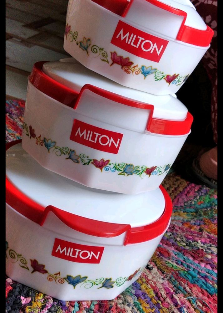 Milton Brand Pack Of 3 Thermoware Casserole Set 💞