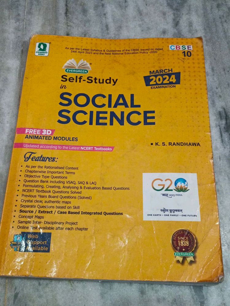 Evergreen Class 10 Self-study Book