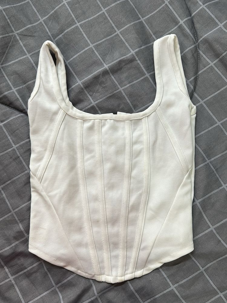 White Croset Top