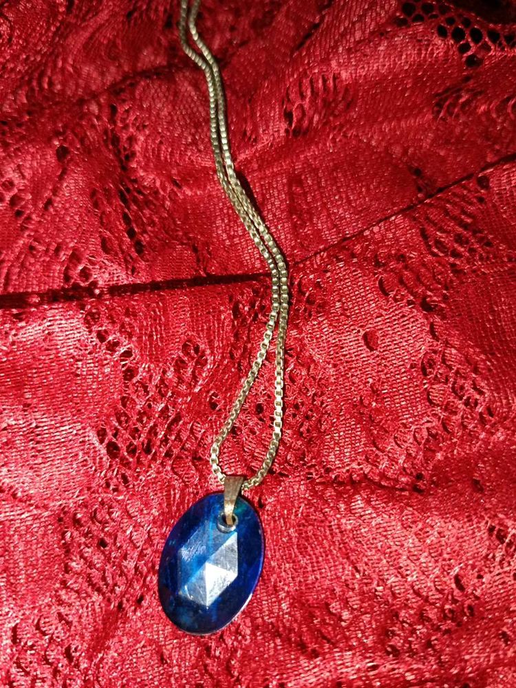 Blue Stone Kid's Necklace