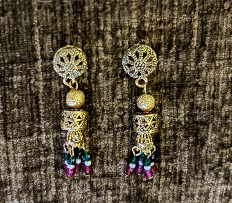 Combo Gold Copper Earrings