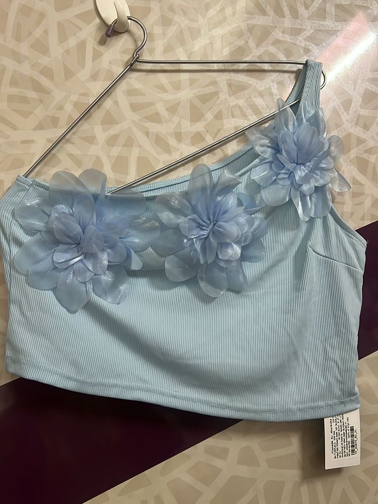 Blue Cute Top