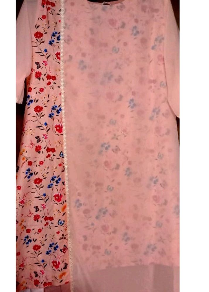 Peach Colour Kurta