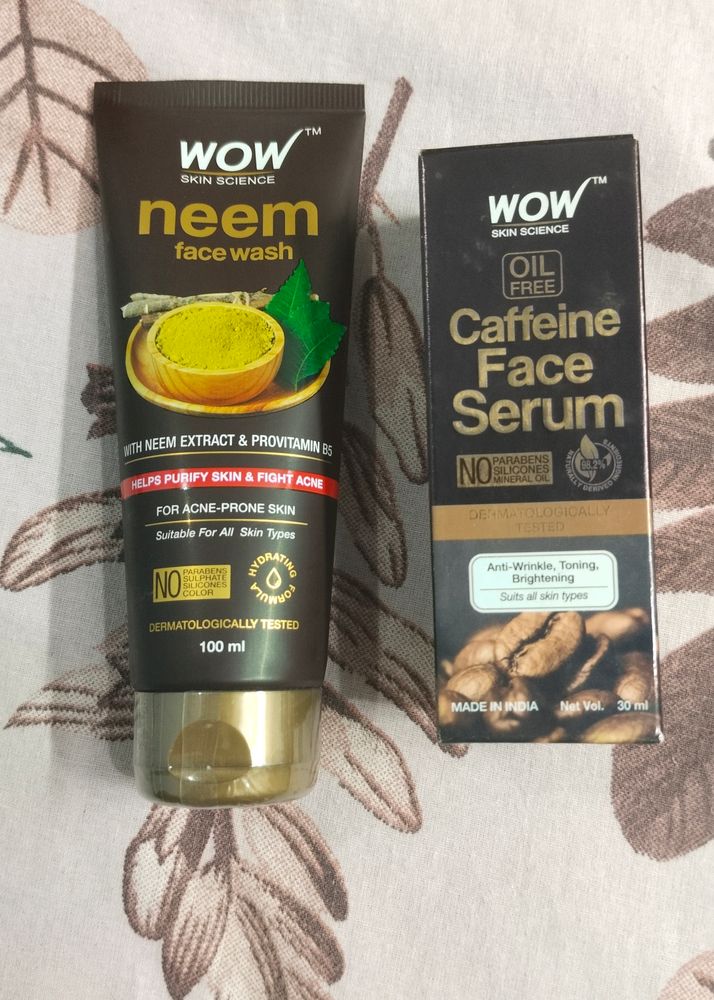 Combo Of Wow Face Wash & Serum