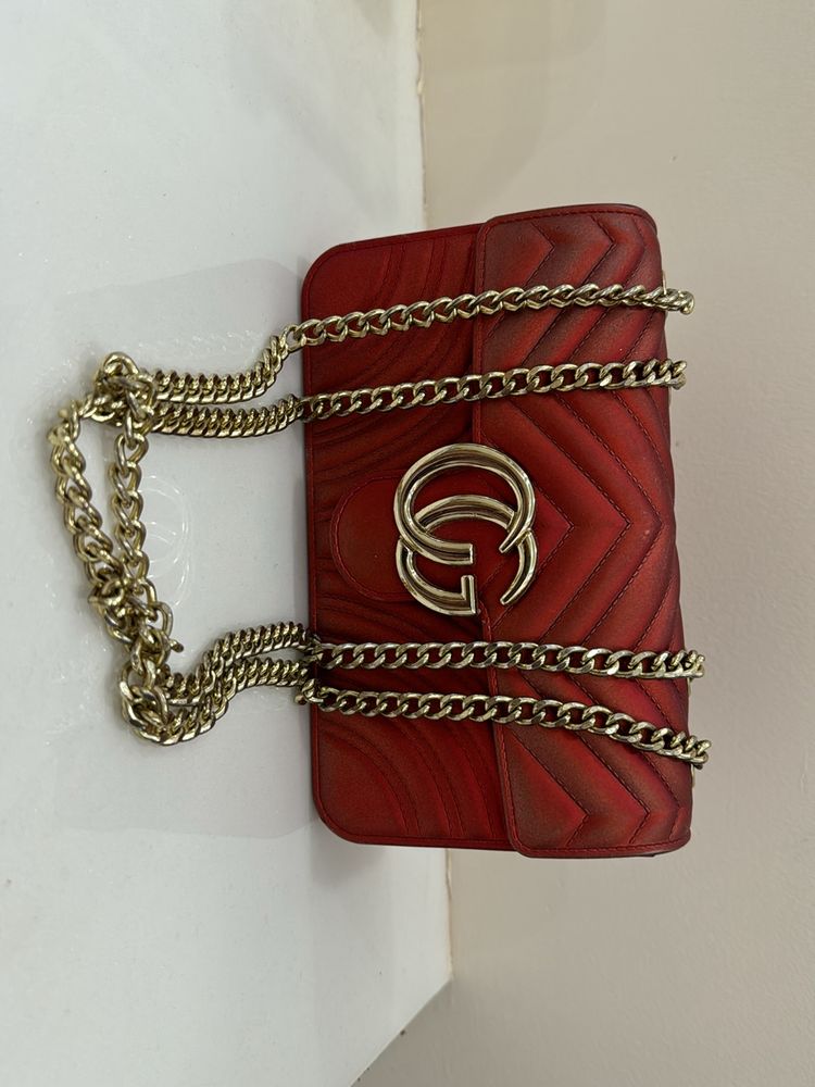 Red Clutch/ Sling Bag