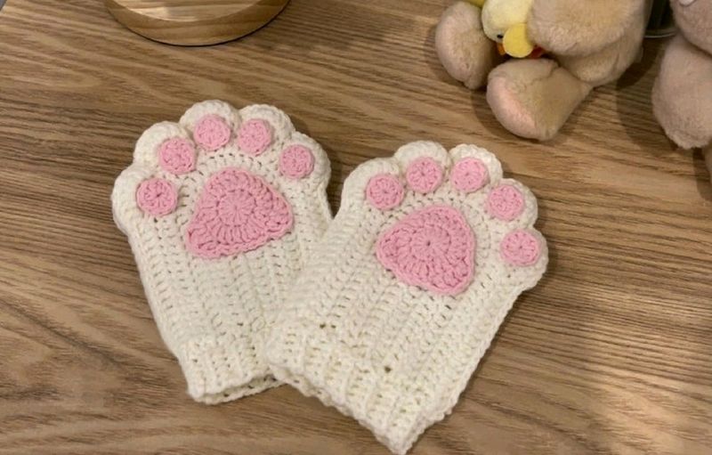 Crochet Catpaw Gloves