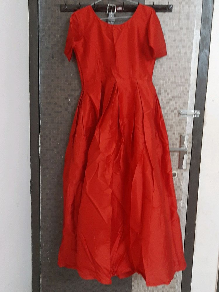 Unused new Red Gown , Bust 34 Inches