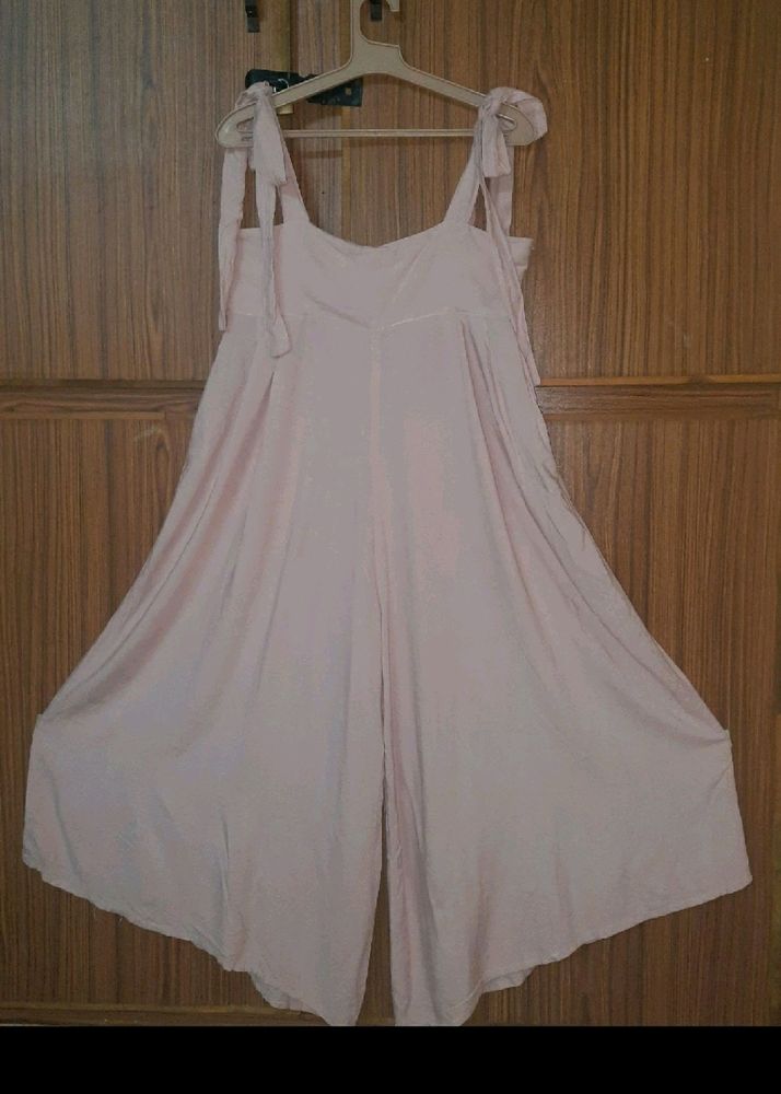 Coquette Pink Jumpsuit With Pockets.