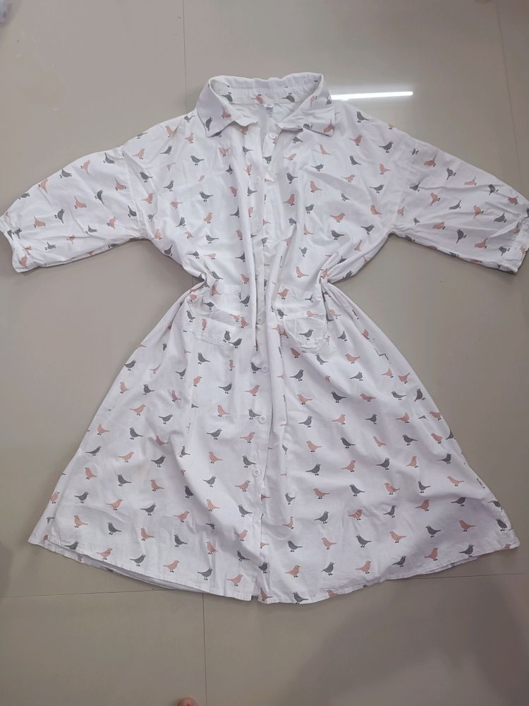 Cotton Shirt Dress