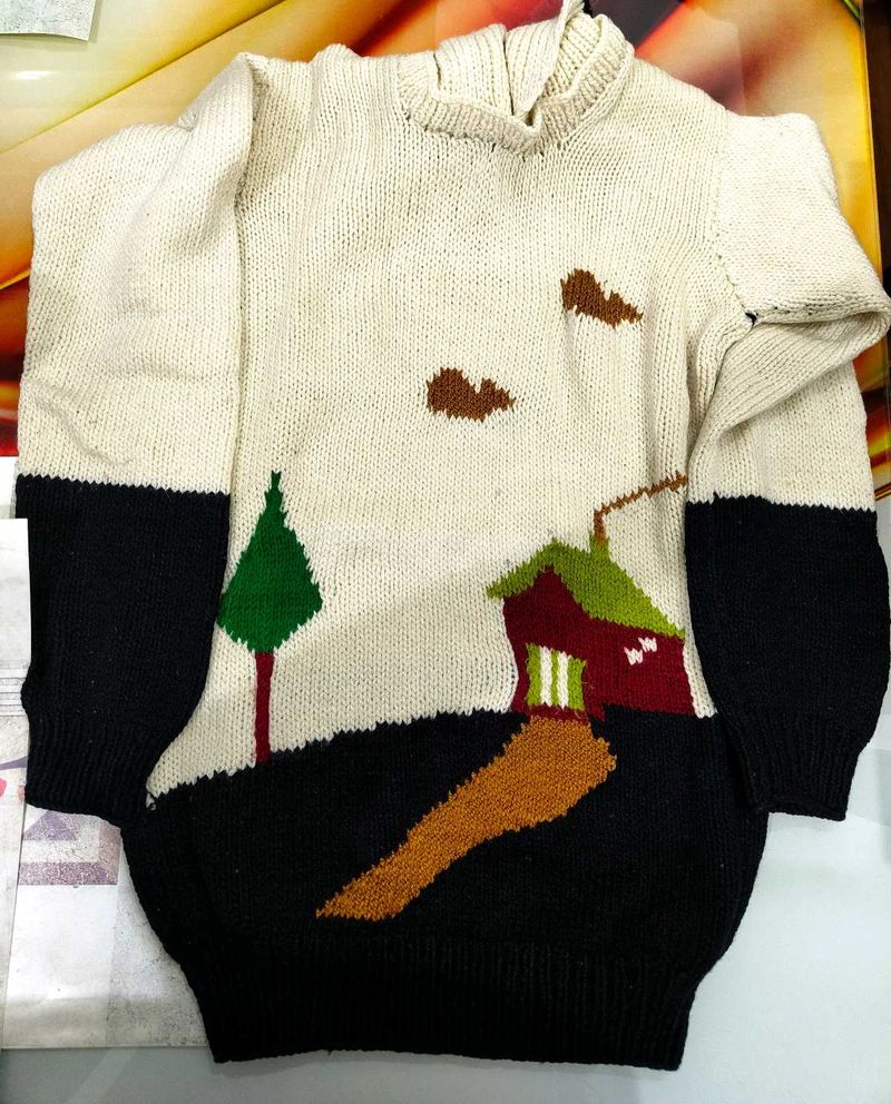 Boys And Girls Handmade Woolen Sweater