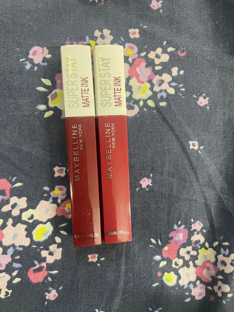 Combo of liquid matte maybelline newyork lipstick