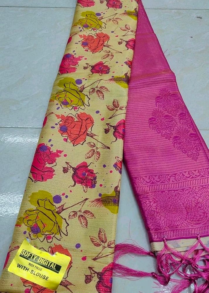 Digital Silk Saree