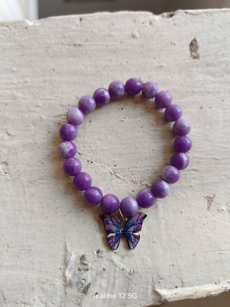 Purple Butterfly Bracelet