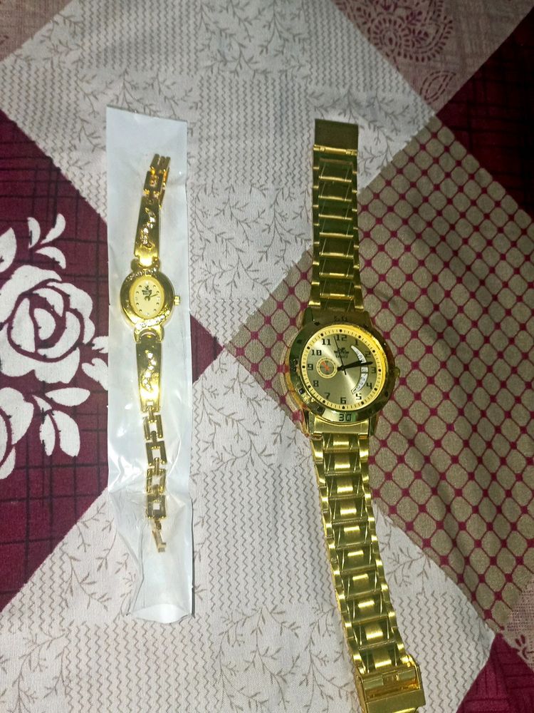 Combo Of Men & Women Watch