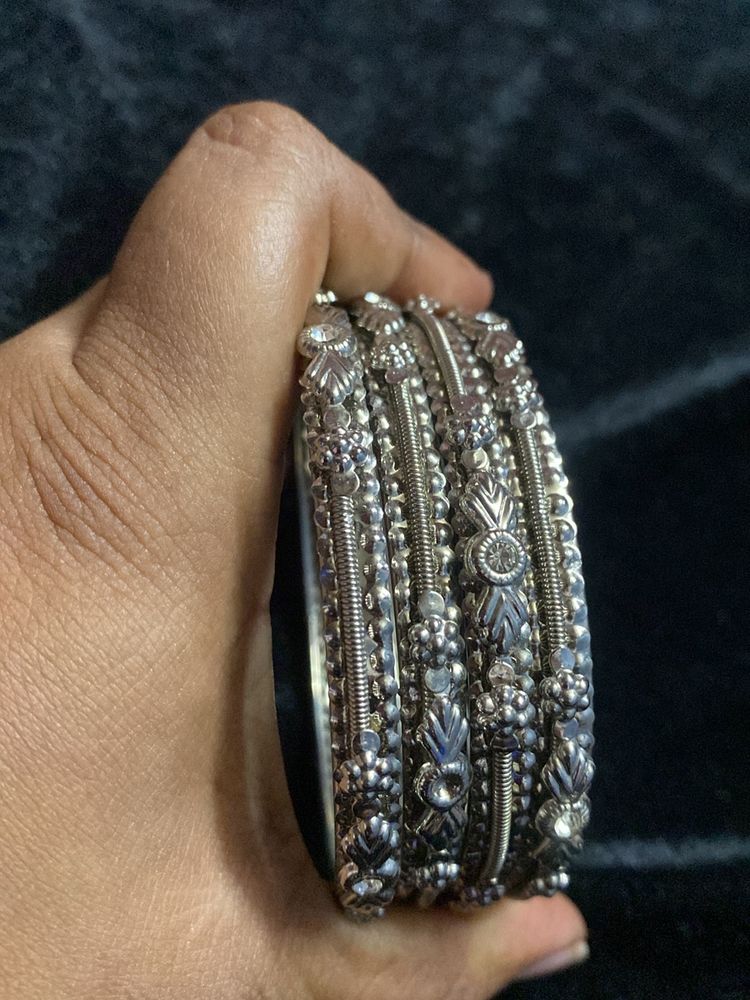 SILVER BANGLES