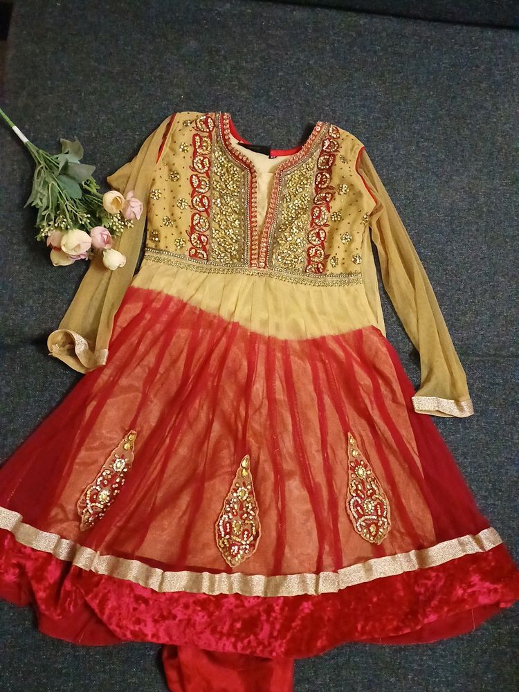 Zardosi N Kundan Work Anarkali