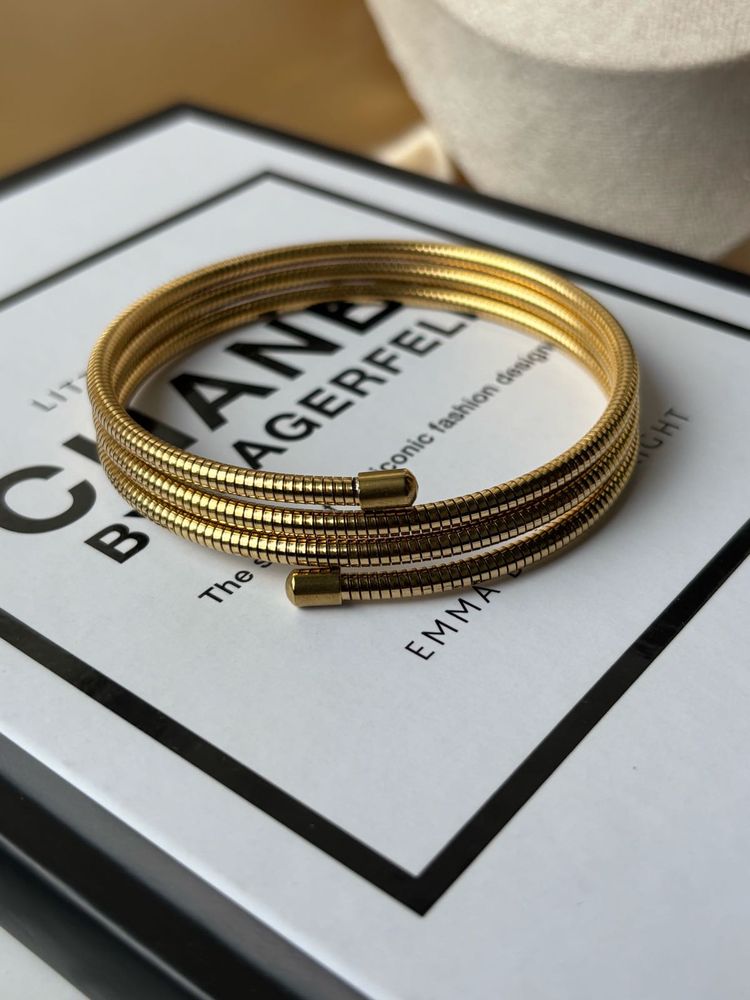 Golden Coil 3 Layer Bracelet Anti-tarnish