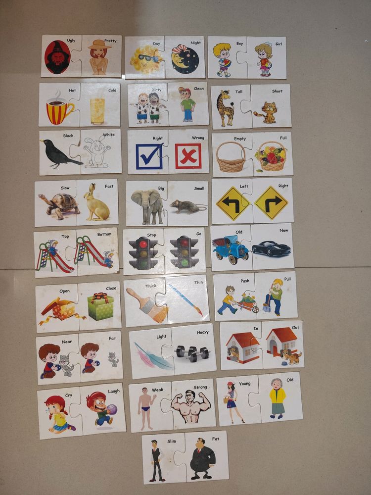 25 Pairs of Self Correctiong Opposite Cards