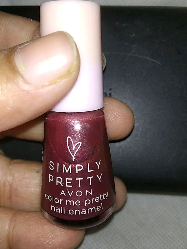 Avon Simply Pretty Color Me Pretty Nail Enamel - Code - True Rose