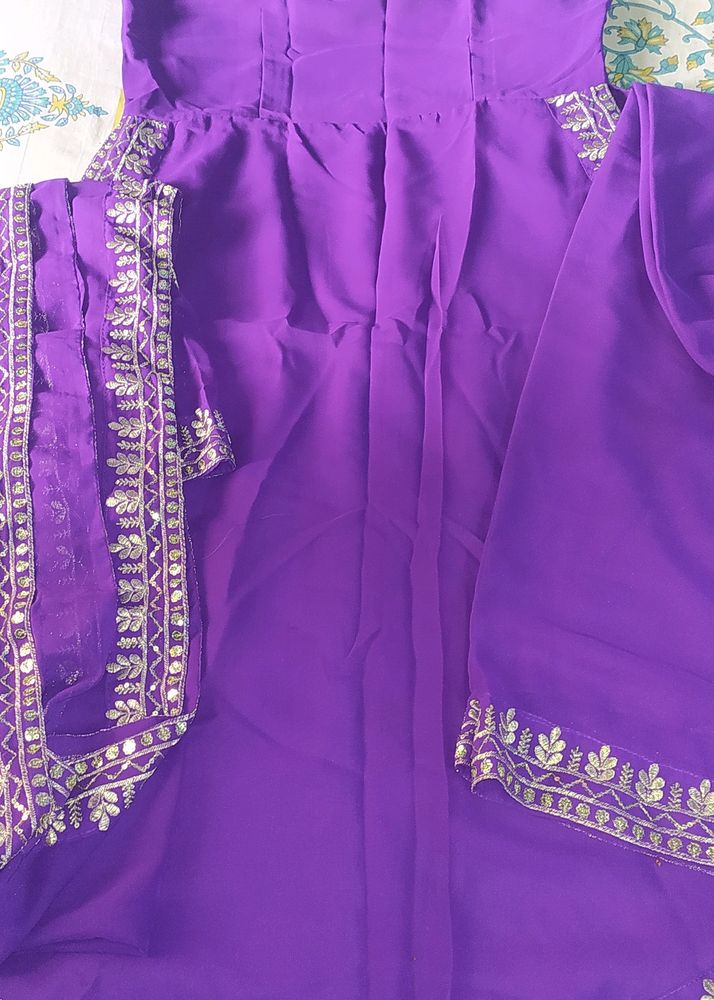 Kurta set with embroidery dupatta