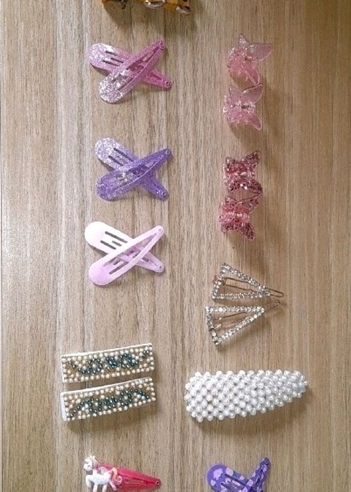 Set of 21 hair clips