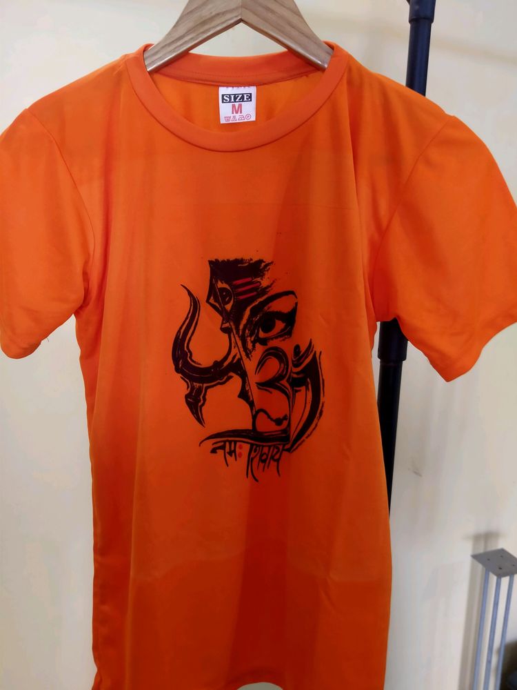 Beautiful Orange Shiv Ji Tshirt