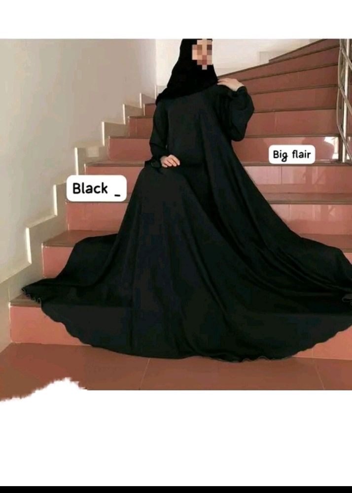 High Quality Big Flair Abaya Set