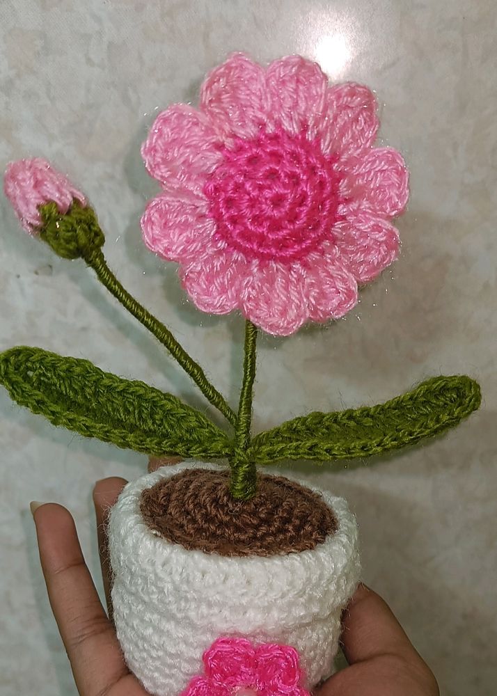 Crochet Flower Pot