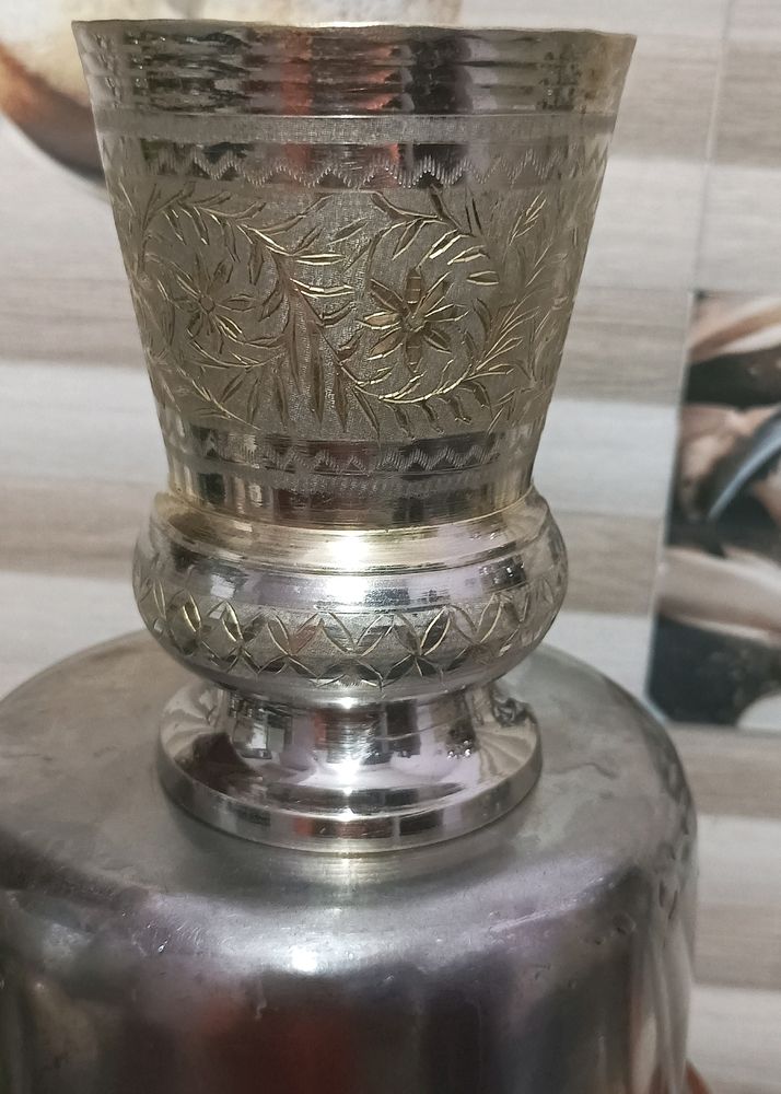 Antique Royal Muradabadi Brass Glass