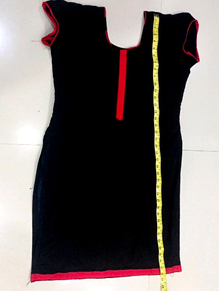 Red Black Women Salwar Suit