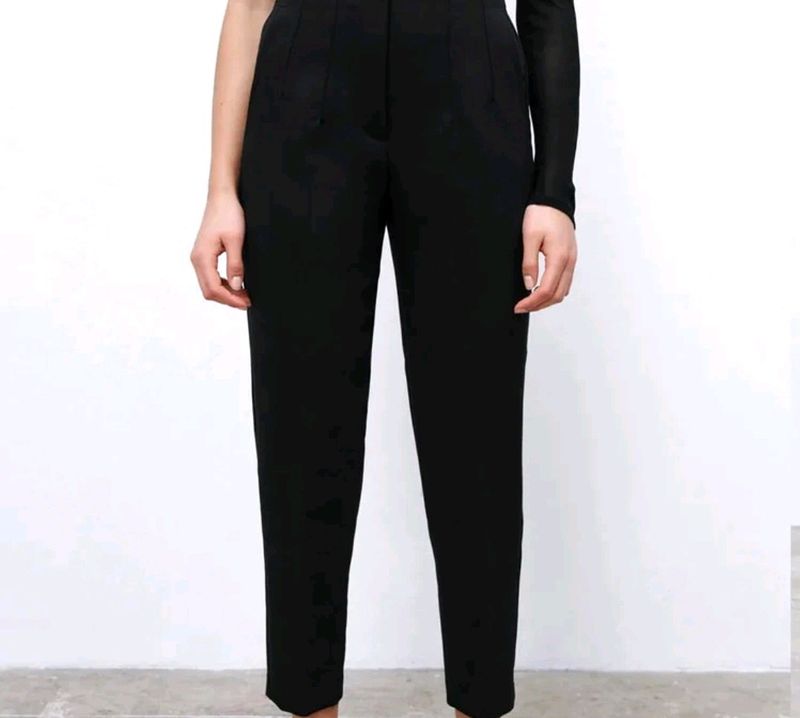 Zara High Waisted Pleated Pants