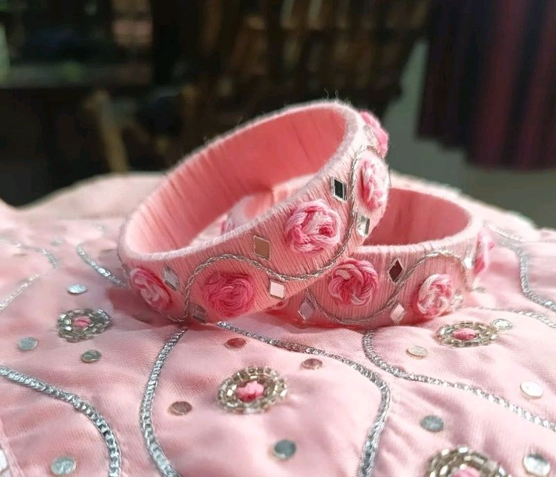 Baby Pink Shade Bangles 🌺💕