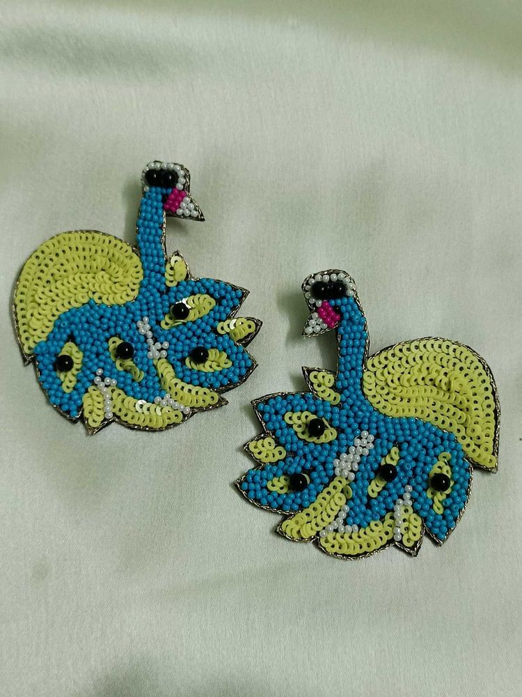 Ostrich Bird Earring