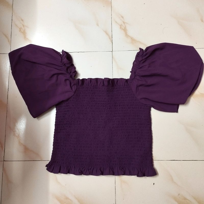 HARPA casual purple top