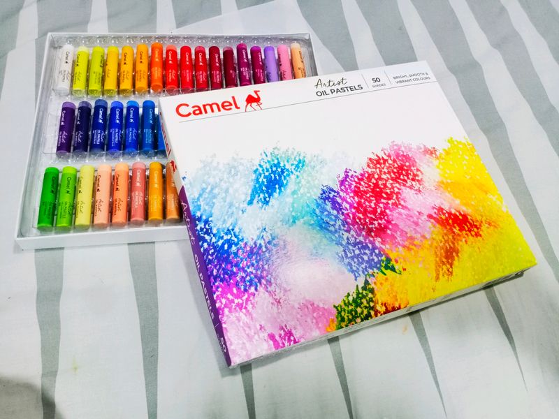 Camlin Artist Grade New Oil pastels 50 Shades