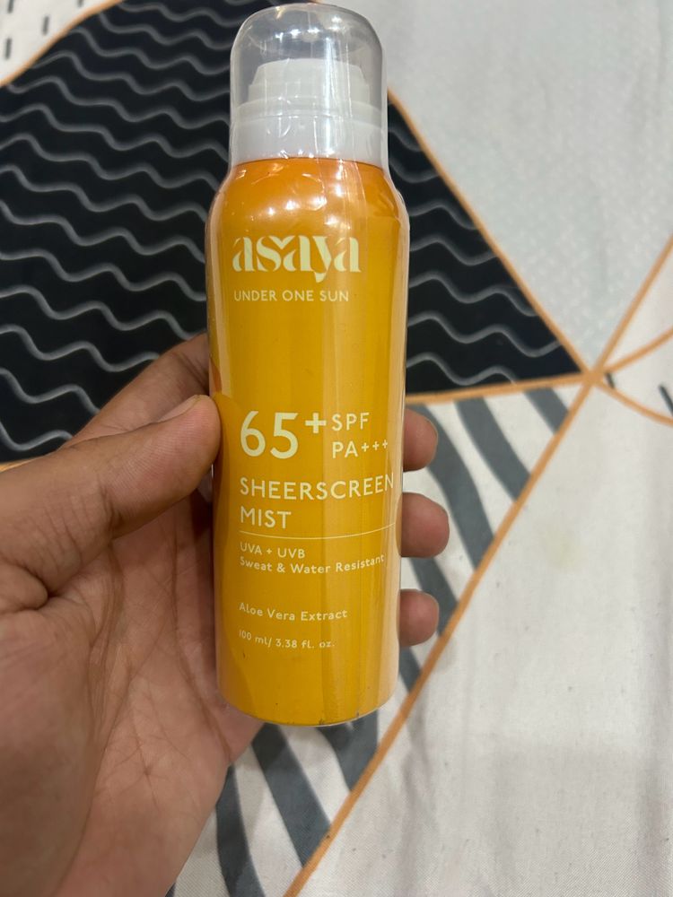 Asaya 65+ SPF Sheerscreen Mist