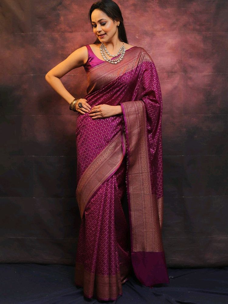 🌸Banarasi Soft Silk Saree .*🌸