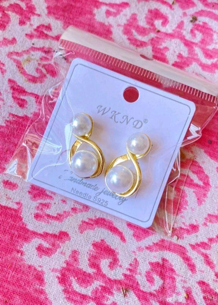 Pearl Work Drop Earrings