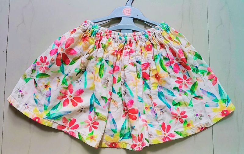 Girls Skirt Three Piece Combo Set