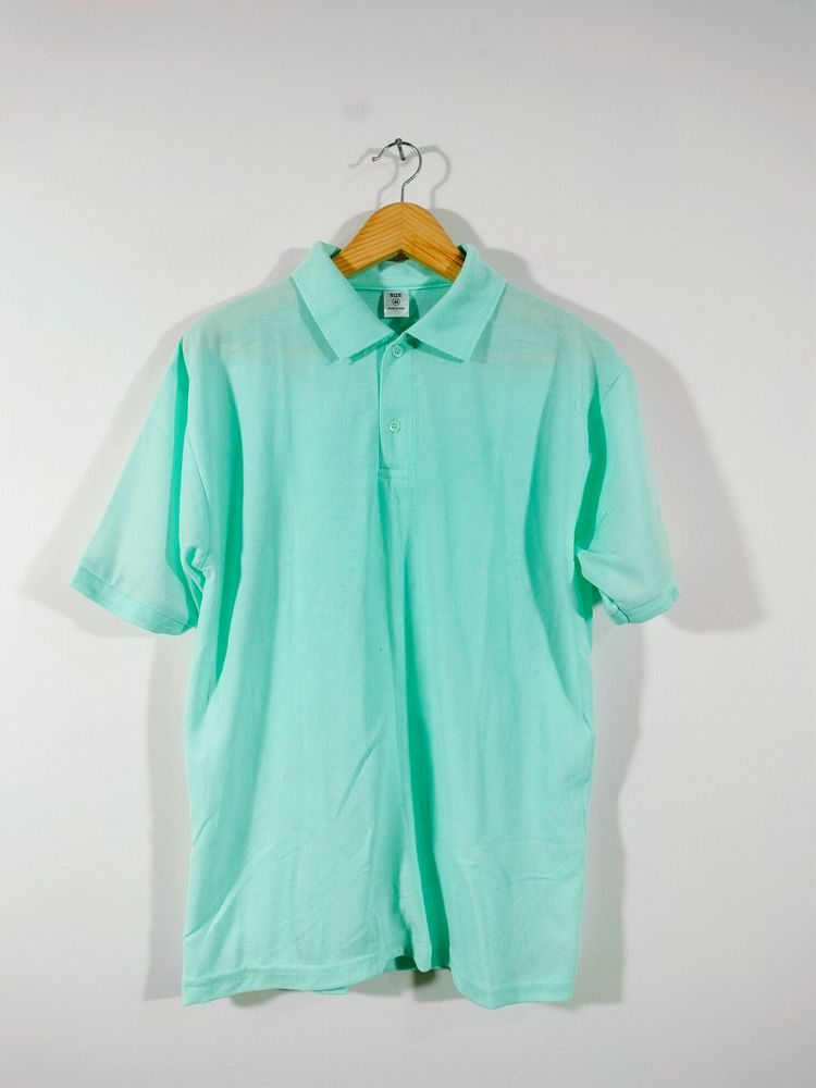 Cyan Casual T Shirt (Men's)